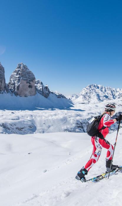 Ski tour in the Three Peaks area